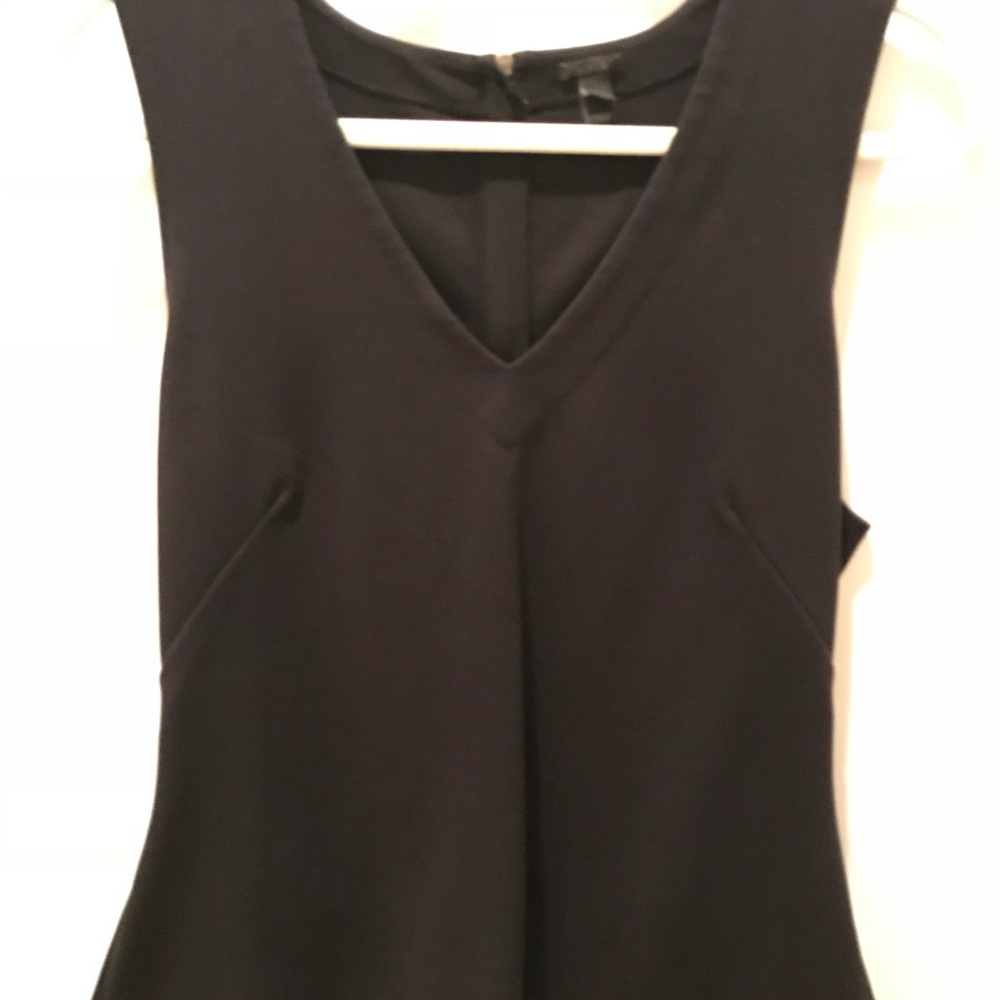 J.Crew sleeveless black shift top